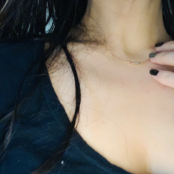 Gorjana subtle rainbow crystal necklace - Picture 7 of 8